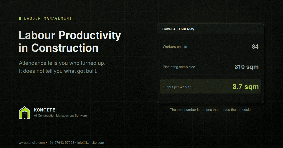 Labour Productivity in Construction: How to Track What Your Team Actually Produced